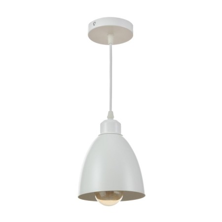 Bayerlux suspension lamp Bayerlux "oval" 1x40W E27 white 14x14x18-98 cm
