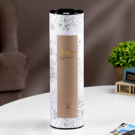 Set for flavoring rooms in a tube: diffuser 230 ml, aromaticoma, white flowering-5