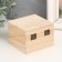 Casket wood for painting square 6.5x8.5x8.5 cm