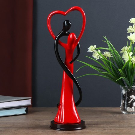 Souvenir Polystone "Passionate Hugs" Red-Cherry 32.5x10x10.5 cm