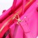 Bag Female Tout with zipper, pink color