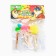 Drawing brush sponge set 4 pieces, colored "cats-artists"