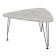 Magarian table "Malta", 828 × 768 × 446 mm, color is light concrete color