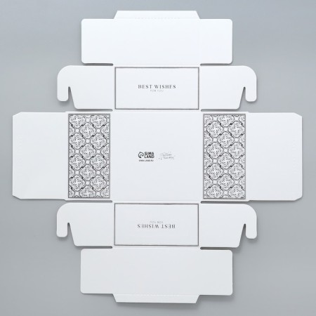 Box for confectionery with PVC cover Best Wishes, 11.5 x 11.5 x 6 cm-3