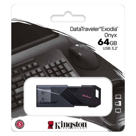 Kingston 64Gb Datatraveler Exodia Onyx DTXON/64GB USB3.2 Black-2