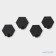 Set of metal self -adhesive hooks Savanna Black Loft Gear, 4 pcs, line 2 cm