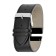 Watch strap, male, 24 mm, harness 75 mm, larynx 115 mm, genuine leather, black