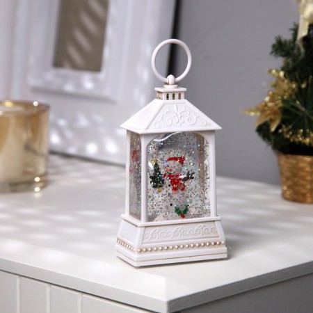 LED figure "Snowman" 7.5 × 13 × 4.3 cm, plastic, batteries AAAX2 (not in the kit), glow warm white-1