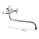 Accoona A7578 bathtub, two -wound, brass, chrome