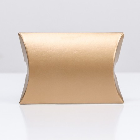 Folding box, pillow, gold, 11 x 8 x 2 cm,-1