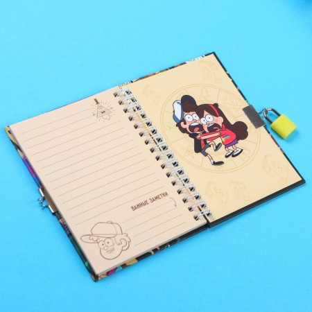 Note book on the lock A6, 50 sheets, gravity farz-1