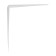 Rectangular bracket 400x450 polymer white, 20 pcs.