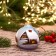 Christmas ball D-8 cm "Winter village" manual painting, mix