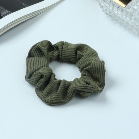 Hair gum "Orbit" classic strip texture, 9 cm, green