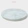 Plate Glass Pies of Dolyana "Marble White", D = 17.5 cm