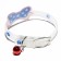 Collar "bow", 28 x 1 cm, Osh 18-24 cm, transparent/blue