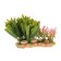 Aquarium artificial aquarium plant on a stone stand, 14 x 11 x 7 cm