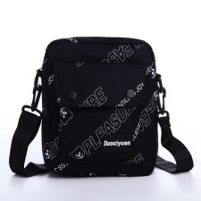 Youth bag with lightning, external pocket, black color