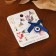 Bulak-cone "for the child", 3 cm, blue color in silver