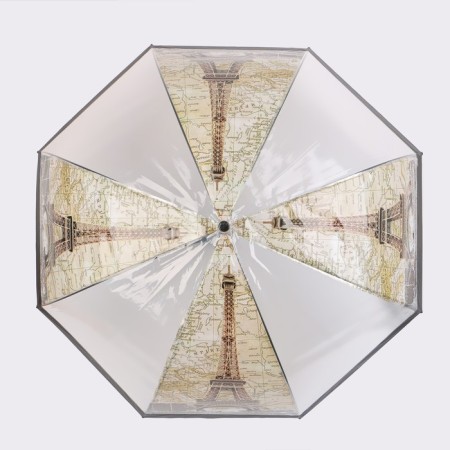 Umbrella - a semiautomatic “towers” ​​cane, 8 spokes, r = 42 cm, color mix-5