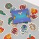 Stickers for creativity "East" embossing gold set 48 pcs 9x7x0.8 cm