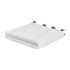Полотенце с кисточками Tkano Essential, 610 гр, размер 50х90 см, цвет белый