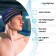 Hat of swimming adult Onlytop Line, fabric, girth 54-60 cm