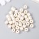 Beads for creativity plastic cylinder "White Lilia" set 20 grams 0.6x0.6x0.5 cm