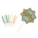Set for decorating the table "Birthday": candles, topper, balls, set 16 pcs in a set.