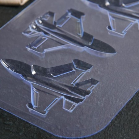 Form for chocolate and sweets plastic “fighter”, transparent color-2