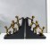 Book holders "constrained by one chain" set 2 pcs 14.5x8.2x12.8 cm
