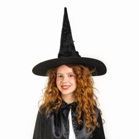 Carnival hat "Black", draped, with a bat, p. 56 - 58-1