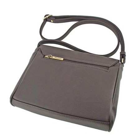 Women's bag B2749-01110, brown color, artificial leather, 26x7x21 cm-1
