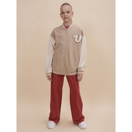 Jacket for girls, height 104 cm, sandy color-2