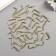 Metal hook (set 40 pcs) gold 2.5x0.5 cm