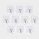 A set of self -adhesive hooks, 10 pcs, size 5.6 × 5.6 cm
