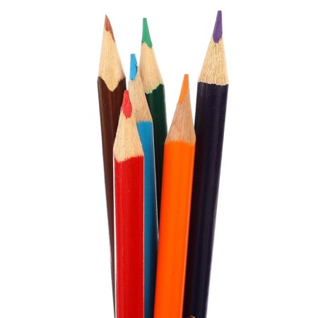 Colored pencils, 6 colors, trihedral, Masha and bear-6
