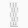 Corner rack 380x380x1563 cm, white