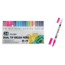 Set of professional markers, 24 pieces/24 colors, bilateral