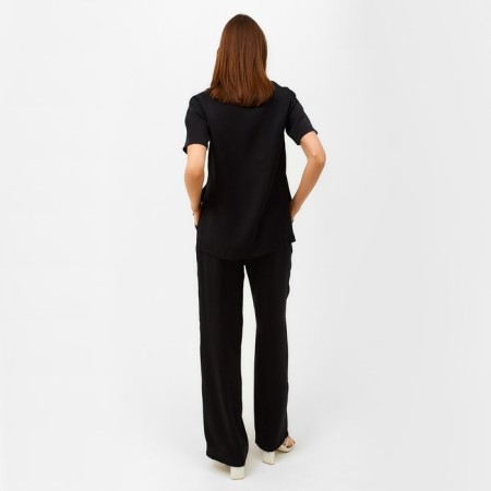 Women's costume (T -shirt, trousers) minku: enjoy color black, size 42-2