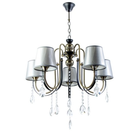 Chandelier NH5270/5 AB+BK bronze/black 5x40W E27 64x61x85cm