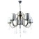 Chandelier NH5270/5 AB+BK bronze/black 5x40W E27 64x61x85cm