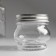 Bank for candles glass with a “rounded” lid is a transparent 200 ml 7x7x7 cm