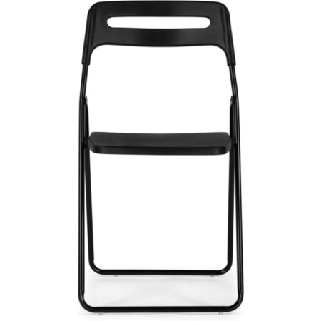 Fold plastic stool, metal/plastic, black 43x46x81 cm-1