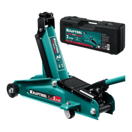 The jack of the Kraftool hydraulic rolling hydraulic, increased lifting/picking 375/130 mm, 2.25 tons