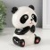 Piggy bank Ceramics "Surprised Panda" 11.4x10.5x13.8 cm