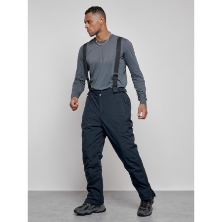 Male winter ski costume, size 48, dark blue color-15