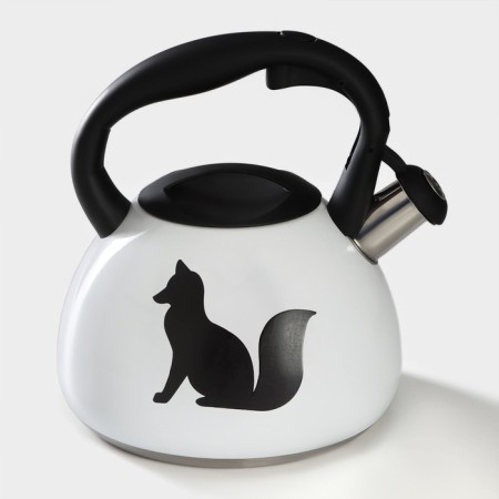 A kettle with a stainless steel whistle “Fox”, 3 l, with a heating indicator-4
