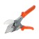 Scissors universal tundra, SK5, plastic, rubber, wood, metal, 45 - 135 °, 220 mm