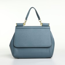 Women's bag on magnet Textura, small size, color gray-blue